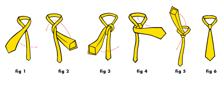 Half Windsor Knot Steps